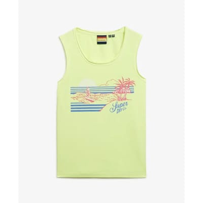 Superdry - Outdoor gestreepte tanktop met laag uitgesneden ronde hals - Dames - Vesten