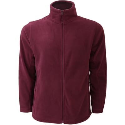 Russell Heren Full Zip Outdoor Fleece Jacket (Bourgondië)