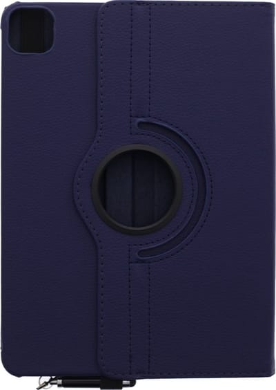LuxeBass Apple iPad Pro 11 2020 Draaibaar Hoes 360 Rotating Multi stand Case - cover - Donker blauw