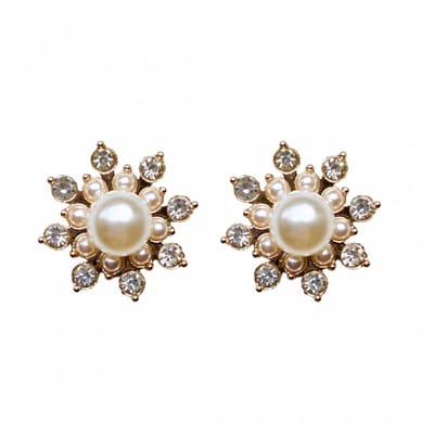 Clip oorbellen budget Synthetische-parel 2 cm-Charme Bijoux