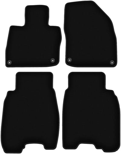 BASIC zwarte veloursmatten voor: Honda Civic VIII (UFO) hatchback (2006-2012)