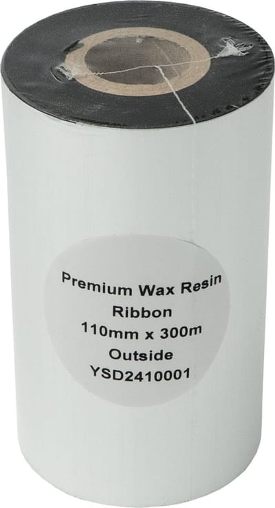 Compatible Thermal ribbon - Wax/Resin - 110mmx300m - Thermisch transfer lint - Inktlint - Printerlint - Printlint - Zebra 2300 - DULA