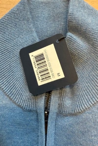 Boston Brothers trui - heren trui 9296- blauw - korte rits - maat M