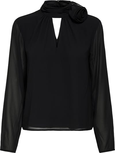 JDY - JDYNOMI L/S HIGH NECK ROSE TOP WVN - Dames - Blouses