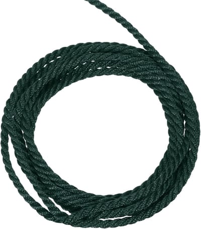 Verdraaid koordrandje, 2,5 mm, 3-voudig gevlochten koord, glanzende draad voor handwerk, cadeauzakjes, gordijn, kerstdecoratie, donkergroen