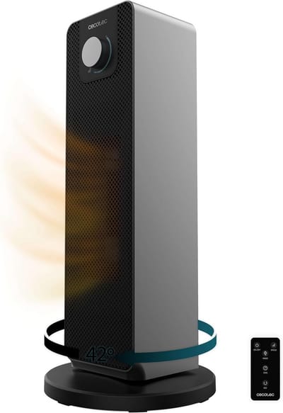 Keramische Kachel - Ventilator Kachel - Ruimte Verwarmen - Oscillerende Warmte - 20 m² - Zwart