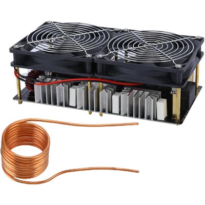 2500W 50A DC 12-48V Inductieverwarmingsbord ZVS-voedingsmodule Hoge frequentie Lage spanning 2500W zwart