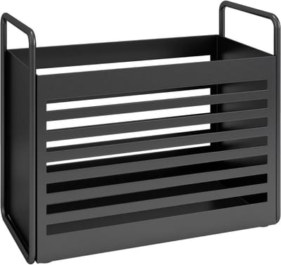 SNJY® Krantenbak - Lectuurbak - Tijdschriftenhouder - Magazinehouder - 12L x 28,3B x 23H cm - Zwart