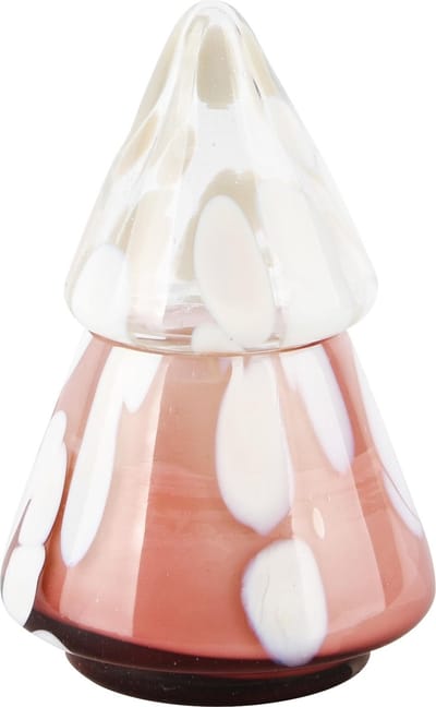 Dekoratief | Boompje geurkaars 'Chic Rouge', glas/wax, 9x9x16cm | A248035