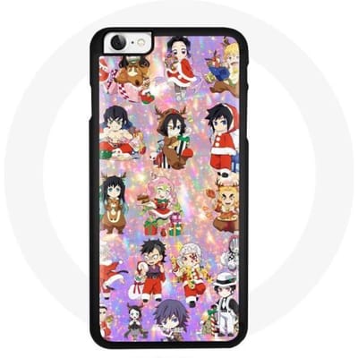 Coque pour Iphone 7 - Demon Slayer - Noël - Souple - Protection - Noir