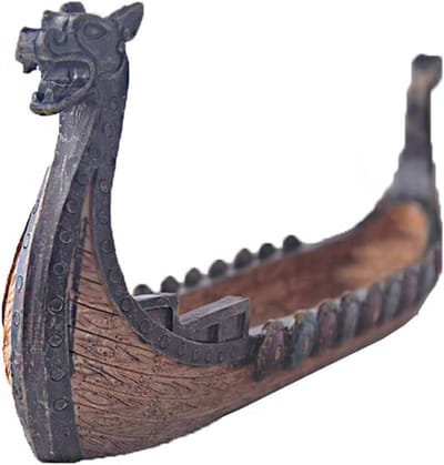 Retro Viking Schip Wierookhouder - Uniek Scheepsornament voor Thuisdecoratie en Sfeervolle Aromatherapie