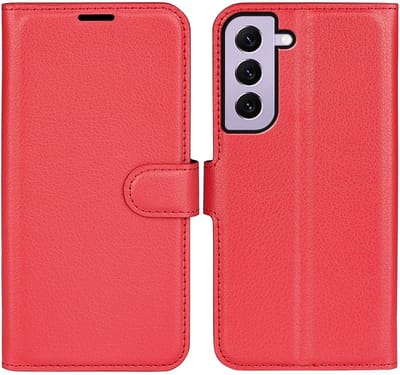 Coverup Hoesje - Geschikt voor Samsung Galaxy S23 Hoesje - Coverup Book Case - Rood