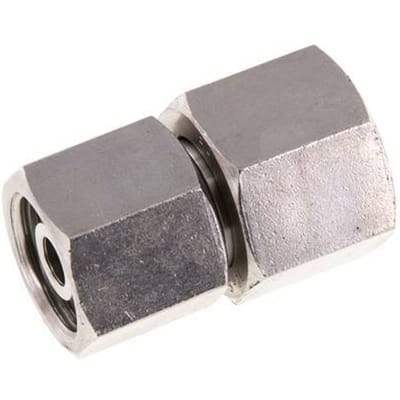 10S & 12S RVS Rechte met Draaidoorvoer 630bar FKM O-ring en Afdichtconus ISO 8434-1