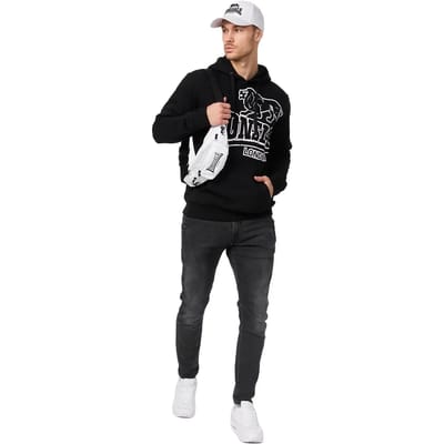 Lonsdale London Trui met capuchon - Tadley - XL tot 3XL - voor Mannen - zwart