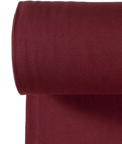 Boordstof Uni Rondgebreid 35 cm per Meter – Kersen Rood – Elastische Boordstof voor Mouwen, Hals & Taille