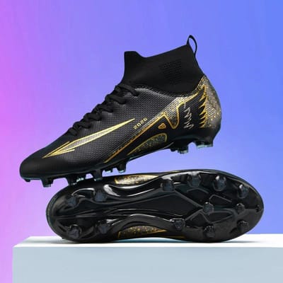 Hoge Heren Voetbalschoenen Buiten Sport Schoenen Antislip Ultralicht Binnen Voetbalschoenen Hoge Kwaliteit Futsal Sneakers 38