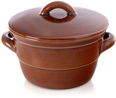 Orion - Keukenpot - 650 ml - Keramisch - Bruin