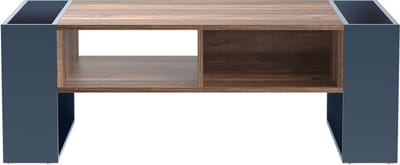 Houtkleur Grijszwart Spaanplaat Salontafel 111x60x40cm Woonkamer Opberg Lade