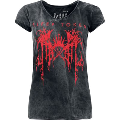 Sleep Token T-shirt - Logo - S tot XXL - voor Vrouwen - zwart-grijs