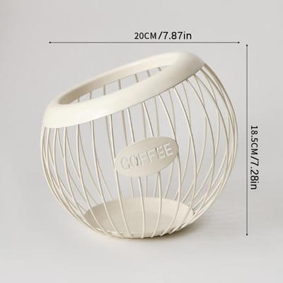 Bureaublad Ornament Koffieshop Bar Displayrek Open Koffiecapsule Opbergrek Thuisopslag voor Snoep en Diverse Artikelen white
