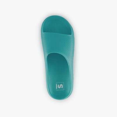 Dames badslippers aqua blauw - Maat 37