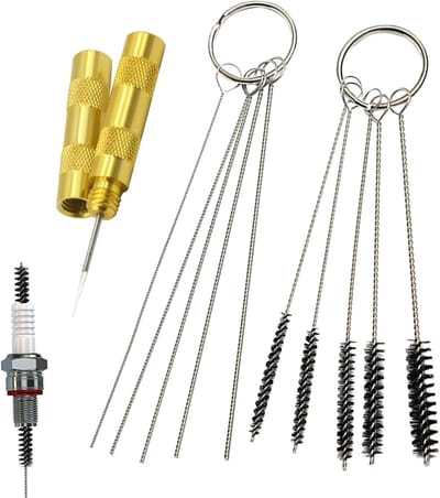 11-Piece Airbrush Gun Set with Brush and Needle Stainless Steel - ShopVlot