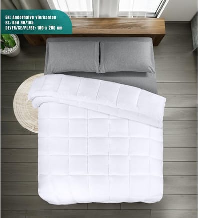 REN® Dekbed 180x200 - Dekbed - Tweepersoons - Wit - 180cm x 200cm x 10cm