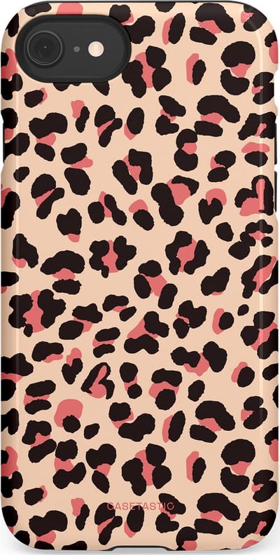 Casetastic Hoesje Geschikt voor Apple iPhone 7/8/SE - Stijlvolle Beschermende Duo-layer Case - Pantermeid