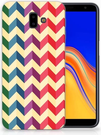 Samsung Galaxy J6 Plus (2018) TPU bumper Zigzag Multi Color
