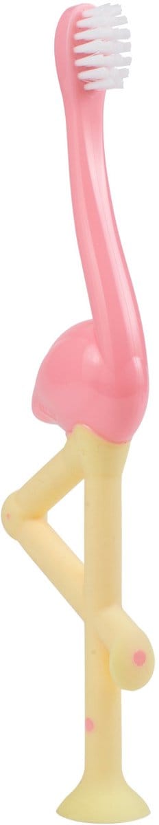 Dr. Brown's Baby's Eerste Tandenborstel Flamingo - roze