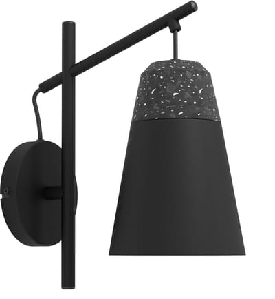 EGLO Canterras Wandlamp - E27 - 32 cm - Zwart|Grijs|Wit