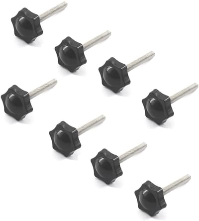 Cosensi- Handknop 32 mm - 8 Stuks - RVS Schroef - Duurzaam Kunststof - Eenvoudig te Installeren - Anticorrosie - Schroefknop