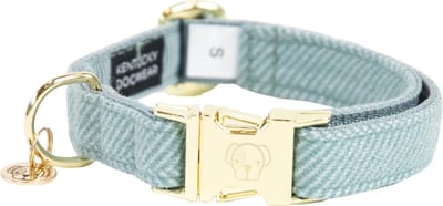 Kentucky Dogwear - Hondenhalsband - Wol - Lichtblauw - Maat L - 42-68cm - Hondenriem
