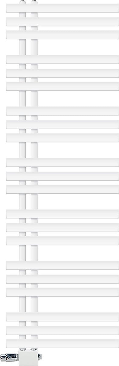 Badkamer radiator middenaansluiting 500x1600 mm wit met universele aansluitset LuxeBath