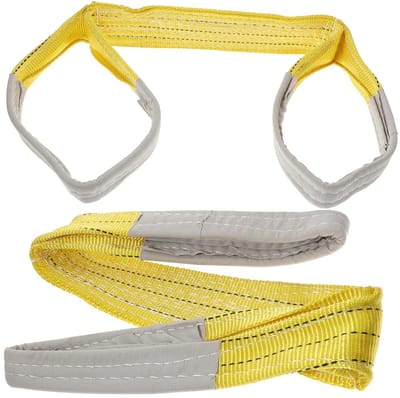 Hijsbands Set - Verplaatsingsriemen - Meubels Verplaatsen - Polyester Materiaal - 100 cm Lengte - Geel