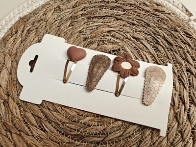 Klikklak haarspeldjes Ella 4cm - kinderknipjes - haarspeldjes voor baby - haarspeldjes - meisjes haarspeldjes -haarknipjes - kinderaccessoires - haarknipjes kinderen