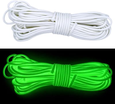 Luminous Paracord 550 Fluorescent Touw 4 mm voor Creatieve Projecten, Kamperen en DIY - 15 m in het Donker
