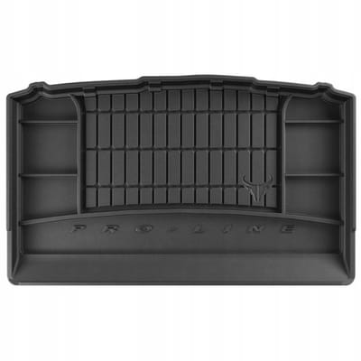 FROGUM Kofferbakmat - Rubber - Geschikt voor KIA STONIC (vanaf 2017) - Lage laadvloer - Organizer functie - Zwart