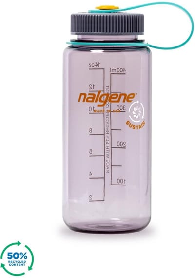 Nalgene - Wide Mouth Bottle - drinkfles - waterfles - lekvrij - 500ml - BPA free - SUSTAIN - Aubergine