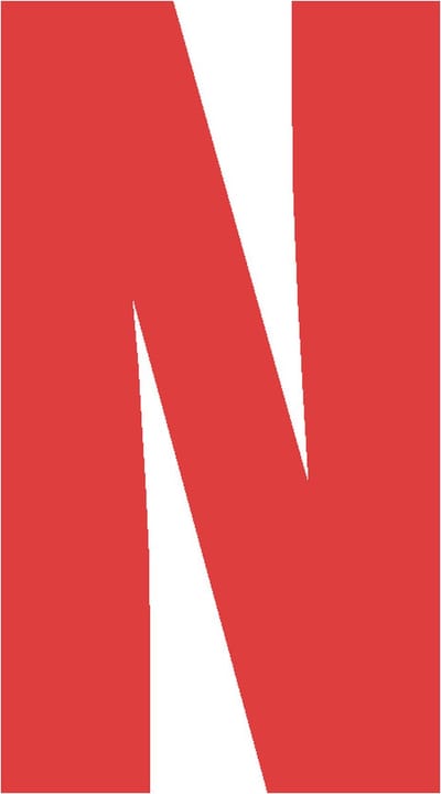 Letter N 10x5CM ROOD naam, woord, magazijn, stellingen, showroom, bedrijf, route, openbare gebouwen