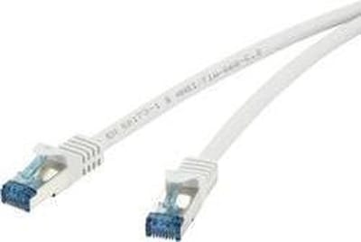 Renkforce RF-4145286 RJ45 Netwerkkabel, patchkabel CAT 6A S/FTP 3.00 m Grijs Snagless, Vlambestendig 1 stuk(s)