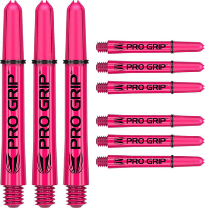 Dart Shafts - Darts Accessoires - Darts Spelen - Pro Grip 3 - Short - Roze