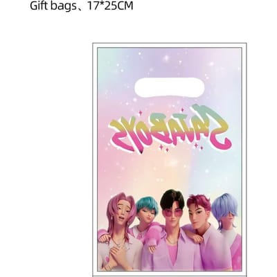 10/20/30/40/50 Stuks Snoepzak KPop Demon Hunters HUNTR/X Buitzak ontworpen voor Kinderen Geboortedatum Anime Feestartikelen Goody Bags Cadeau 20Pcs(2Pack)
