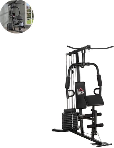 Pull Up Station – Multifunctioneel Fitnessrek – Optrekstang & Dip Station – Verstelbaar – Thuisgym – Tot 110 kg Draagkracht - Zwart