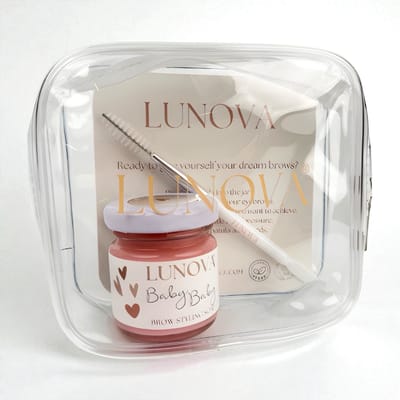 Lunova - Brow Styling Soap - Wenkbrauw gel - Wenkbrauwzeep - incl. wenkbrauw borsteltje - geur Baby baby