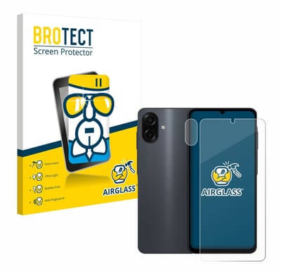 Screenprotector voor Samsung Galaxy A07 4G (Voor+Camera) Beschermglas transparant