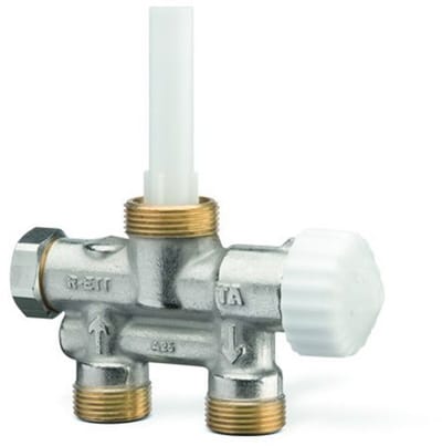 IMI Hydronic Engineering HEIMEIER Eénpijpsv. TA RadiettU DN15 1/2" voor onderste éénpuntsaansluiting, 50670005