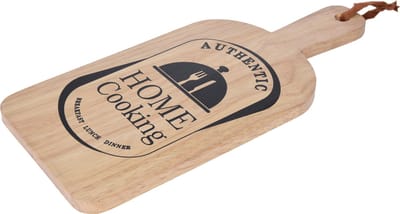 Snijplank hout met tekst - snijplank handvat 34 x15 cm