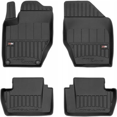 Frogum - No.77 - Automatten 3D - Geschikt voor CITROEN C4 II (2010-2018) - 4-delig - TPE Rubber - Zwart