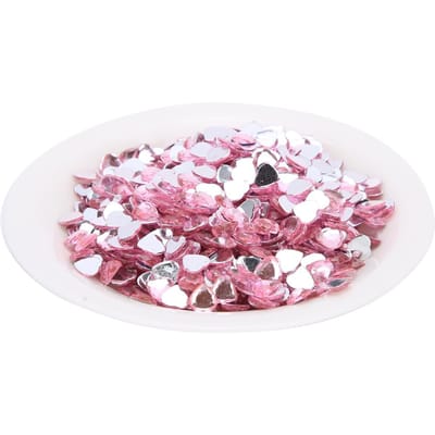 1000 stuks Puntige Achterkant Strassstenen DIY Bruiloft Sieraden Kleding Armband Accessoires 8mmRoze pink